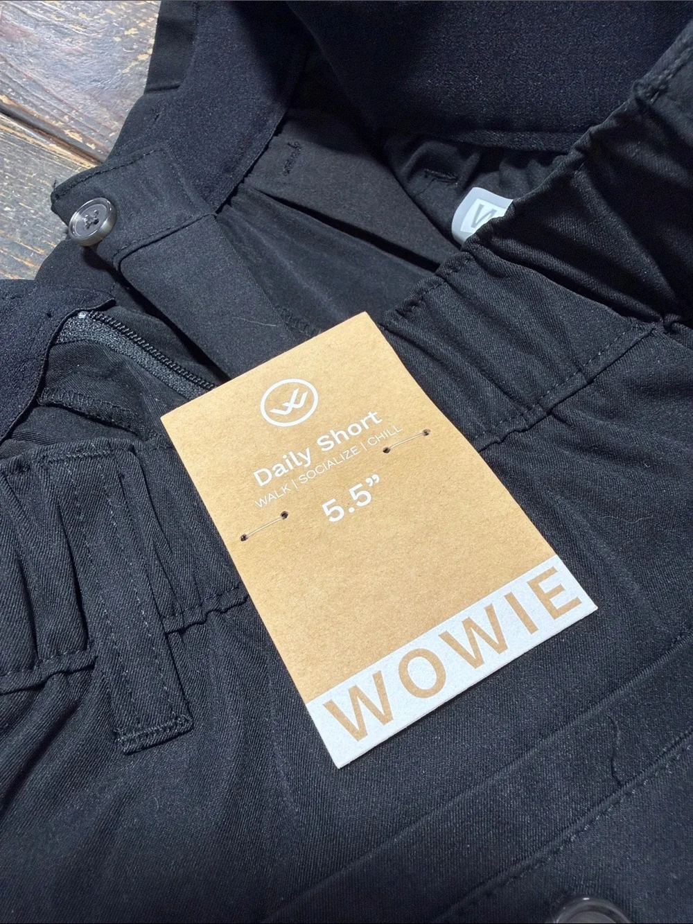 Wowie Daily Short (Casual Stretch) 5.5” - Black - M